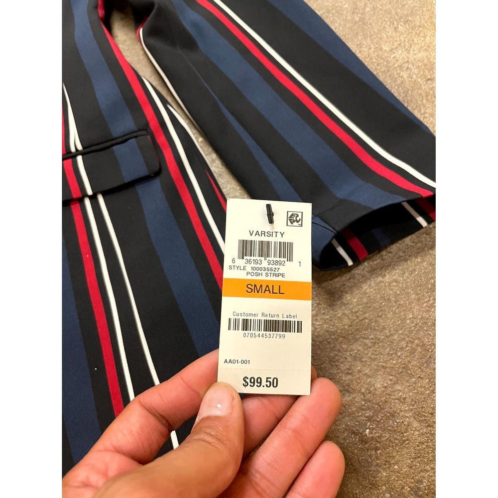 INC‎ International Concepts Blazer Jacket Womens Small Multicolor Posh Stripe - Picture 5 of 16